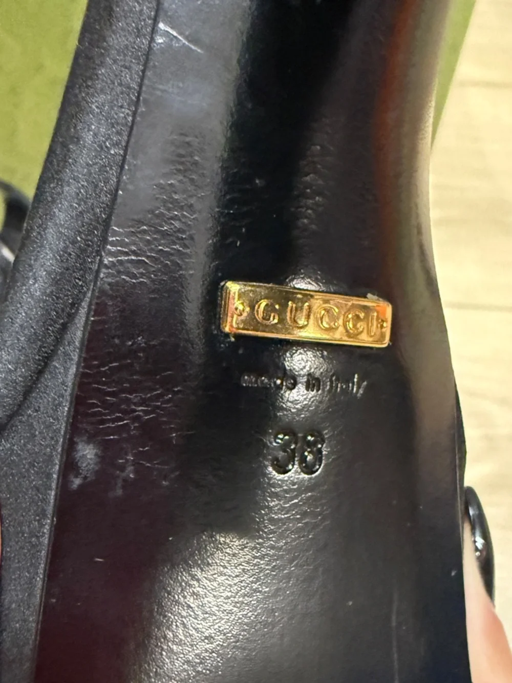 Gucci Black Crystal-Embellished Block Heel Sandals - Picture 5 of 8